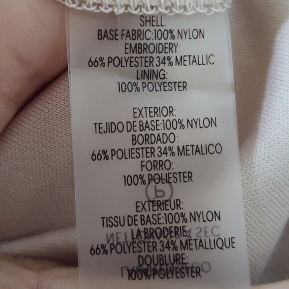 NWT Calvin Klein Fully Sequined Cap Sleeve Dress with Cowl/Draped Back and Train - Picture 14 of 14